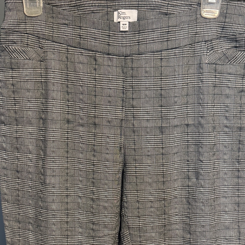 Kim Rogers Monochrome Checkered Trousers